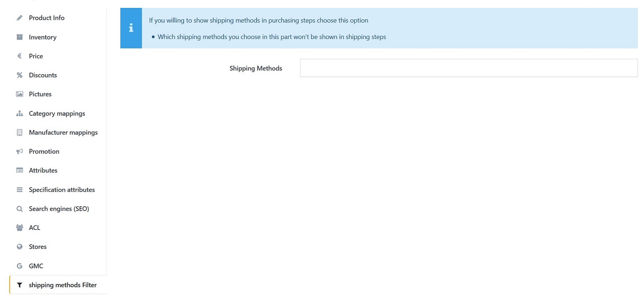 Picture of SmartStore Filter shipping by Product plugin