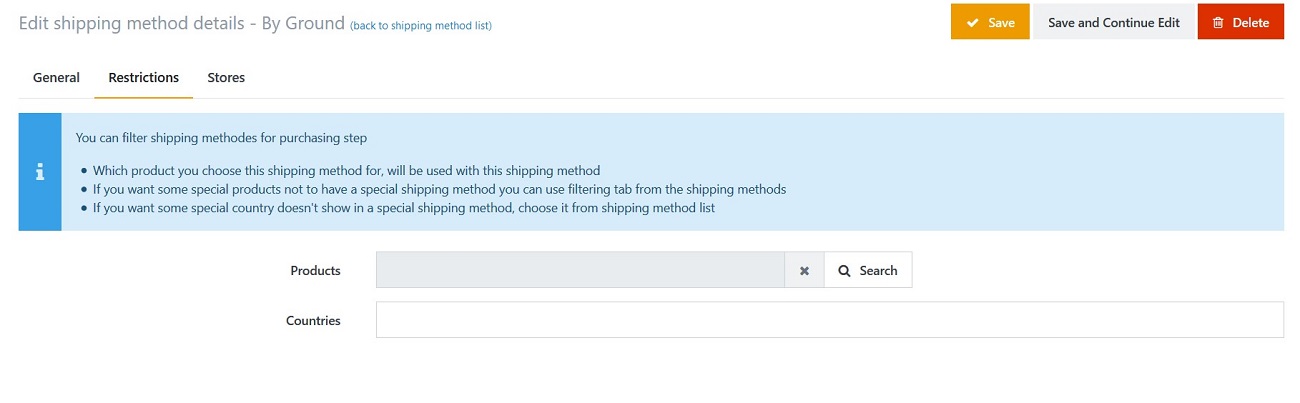 Picture of SmartStore Filter shipping by Product plugin