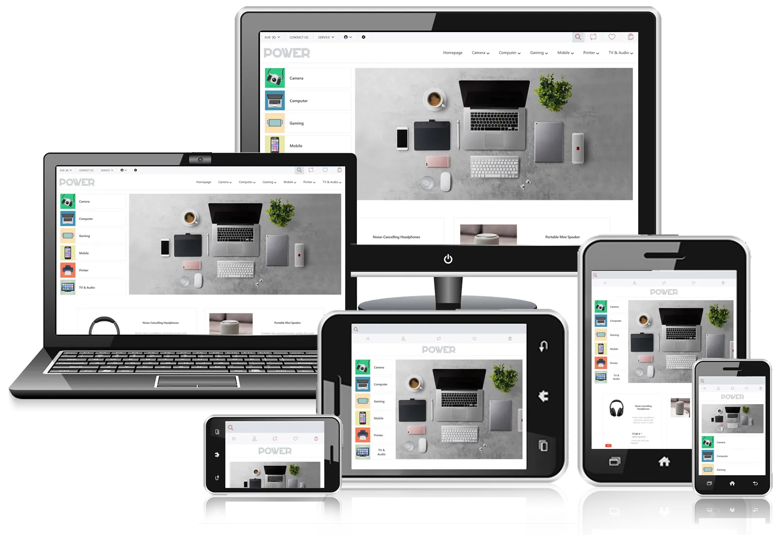 Picture of Power Theme for Smartstore – Full‑Width Responsive Template for Large Catalogs +6 module 
